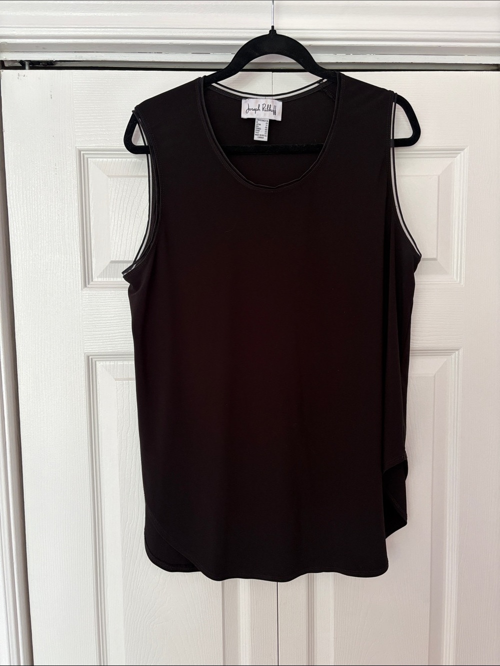Joseph Ribkoff Classic Black Sleeveless Scoop Neck Tank